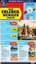 Hofer Flugblatt woche 34 Seite 42: Kroatien/istrien ROVINJ €164,00, Italien/trentino-südtirol ratschings €249,00