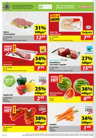 Nah&Frisch Flugblatt woche 35 Seite 8: Wassermelonen kernarm €0,99, Donauland-SCHWEIN Karreerose €7,49