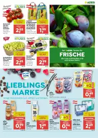 ADEG Flugblatt woche 35 Seite 3: NÖM PRO Proteindrink €1,49, Zwetschken €2,99
