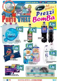 Volantino Punto Vigas settimana 34 Pagina 1: Pasta Barilla €1,09, Carta igienica Scala €1,39