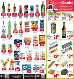 Qanto leták týden 34 Strana 1: Radegast Ryze Hořká 12 €21,90, Trubička listová €15,99