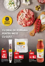 Catalog Carrefour săptămâna 34 Pagină 23: Drag de România Telemea de Ibănești €16,29, Drag de România suc de tomate €6,05