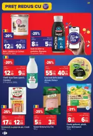 Catalog Carrefour săptămâna 34 Pagină 27: Kefir Kefir €10,29, Delaco cașcaval sofia €40,99