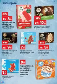 Catalog Carrefour săptămâna 34 Pagină 40: Carrefour Sensation Sundae €9,99, Carrefour Classic înghețată €7,99