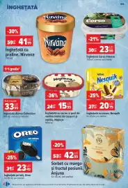 Catalog Carrefour săptămâna 34 Pagină 43: Nesquik înghețată cu cacao €20,79, Anjuna sorbet €42,99