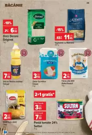 Catalog Carrefour săptămâna 34 Pagină 46: Tagliatelle La Molisana €11,45, Orez Deroni Original €6,99