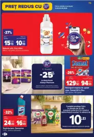Catalog Carrefour săptămâna 34 Pagină 73: Somat all in one €94,99, Balsam rufe €10,99
