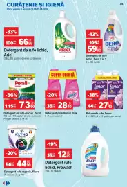 Catalog Carrefour săptămâna 34 Pagină 74: Balsam de rufe €27,49, Detergent pete Vanish Pink €28,49