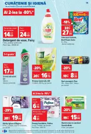 Catalog Carrefour săptămâna 34 Pagină 75: Pufina prosop bucătărie €4,41, Scotch-brite bureți vase cu caneluri €15,99