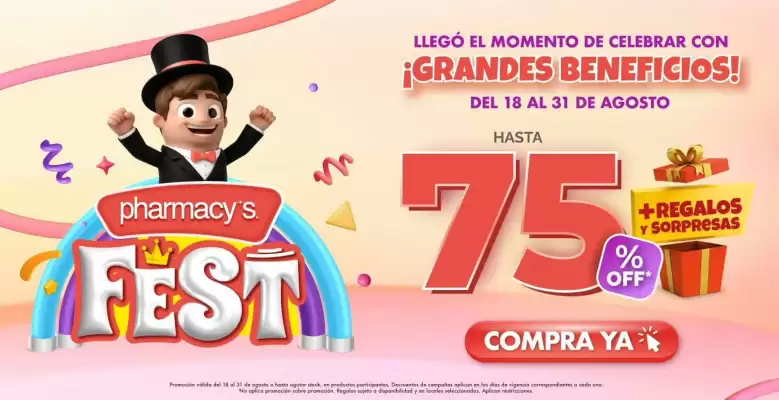 Pharmacy's (válido hasta 2-09)