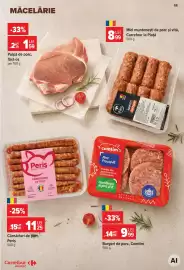 Catalog Carrefour Market săptămâna 34 Pagină 11: Pulpă de porc, fără os €1,59, Comtim burgeri de porc €9,99