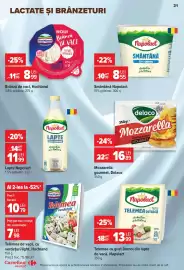 Catalog Carrefour Market săptămâna 34 Pagină 21: Smântână Napolact €8,55, Hochland brânză de vaci €8,99