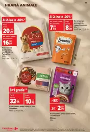 Catalog Carrefour Market săptămâna 34 Pagină 30: Whiskas hrană umedă pentru pisici adulte cu vită în sos €2,79