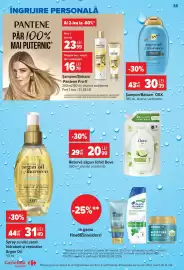 Catalog Carrefour Market săptămâna 34 Pagină 35: Pantene Pro-V €33,58, Ogx sampon/balsam €30,00