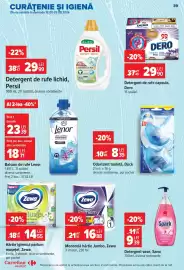 Catalog Carrefour Market săptămâna 34 Pagină 39: Lenor balsam de rufe €37,42, Duck odorizant toaletă €8,39