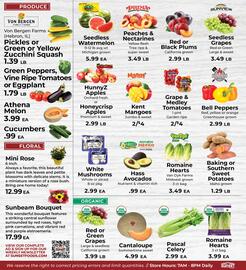 Sunset Foods weekly ad week 34 Page 8: Bell Peppers €2,99, Prima peaches & nectarines €3,49