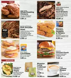 Sunset Foods weekly ad week 34 Page 2: Fresh Lobster Bisque €6,99, Sunset's Ground Chuck €7,49