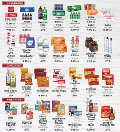 Sunset Foods weekly ad week 34 Page 4: Quaker Life or Cap'n Crunch Cereal €6,00, Butternut white or wheat bread or buns €1,99
