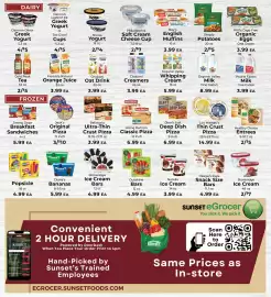 Sunset Foods weekly ad week 34 Page 6: Häagen-Dazs Snack Size Bars €4,99, Healthy Choice Entrees €2,50