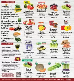 Sunset Foods weekly ad week 34 Page 8: Bell Peppers €2,99, Prima peaches & nectarines €3,49