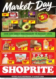 Shoprite catalogue Page 1: SCHOOL BUNS 10 per pack €9,99, Spinach bunch €15,00