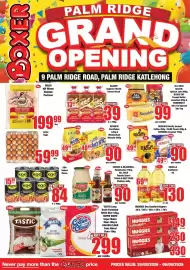 Boxer catalogue Page 1: Large Eggs €59,99, ALL GOLD Smooth Apricot Jam €99,00