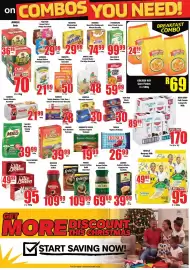 Boxer catalogue Page 5: Nestle Milo Malt Energy Drink €39,99, YUM FUN Cerea Puffs / Hoops Assorted €29,99