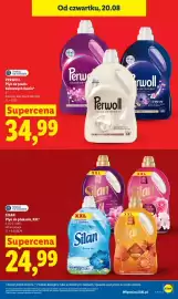 Lidl gazetka Strona 31: Płyn do płukania, Silan €24,99, Płyn do prania kolorowych tkanin Perwoll €34,99
