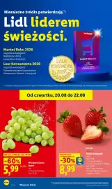 Lidl gazetka Strona 42: Winogrona jasne, luzem €5,99, Polskie truskawki €8,99