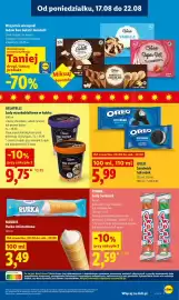 Lidl gazetka Strona 75: Lody wysokobiałkowe w kubku €9,75, OREO Sandwich lub rożek €5,99