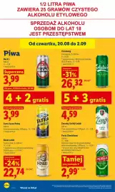 Lidl gazetka Strona 80: Kozel Leżák €22,74, Carlsberg Premium Pilsner €26,32