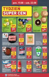 ALDI gazetka Strona 4: Serek śmietankowy naturalny Łaciaty €2,99, Twaróg półtłusty Piątnica €3,39