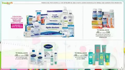 Folleto Fresko Página 6: Farmacom - vitaminas y suplementos alimenticios €30,00