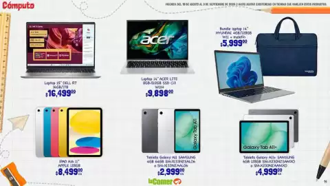 Folleto La Comer Página 14: Samsung - galaxy tab a11 4gb 64gb sm-x133nzsal06 o sm-x133nzal00 €2.999,00