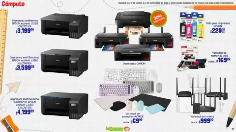 Folleto La Comer Página 15: Epson - tinta para impresora 544 €229,00