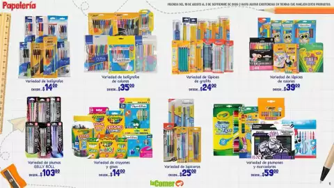 Folleto La Comer Página 6: Maped - variedad de lápices de grafito €24,00, Variedad de lápices de colores €39,00