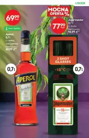 Żabka gazetka | Alkohole Strona 13: Likier Aperol €69,99, Zestaw likier Jägermeister + 2 kieliszki €77,99