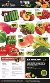 Produce Depot flyer week 34 Page 1: Mini Cucumbers €0,99, Nectarines €2,99