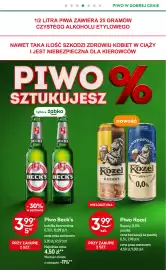 Żabka gazetka Strona 45: Piwo Kozel Rezany, 0,0% €3,99, Piwo Beck's €3,99