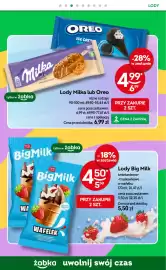 Żabka gazetka Strona 52: Lody Milka lub Oreo €4,99, Lody Big Milk Wafelk €4,50
