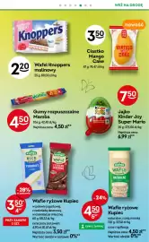 Żabka gazetka Strona 72: Wafel Knoppers malinowy €2,20, Ciastko Mango Cake €3,50