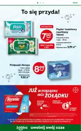 Żabka gazetka Strona 82: Podpaski Always €8,99, Papier toaletowy nawilżany Velvet €5,99