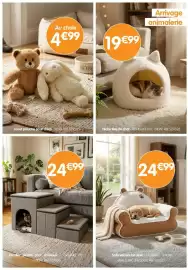 Catalogue b&m page 21: Niches tête de chat €19,99, Jouet peluche pour chien €4,99