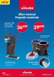 Catalogue b&m page 3: VILEDA Kit H2PRO ONE €36,99, VILEDA Kit TURBO ONE €29,99