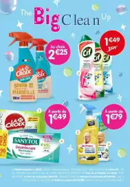 Catalogue b&m page 4: LA CROIX SAVON liquide de MARSEILLE €2,25, Cif Cream €1,49