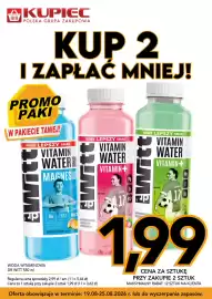 Kupiec gazetka tydzień 34 Strona 12: Woda witaminowa Dr Witt Magnesium mango lemon €1,99