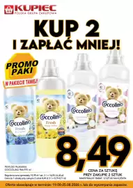 Kupiec gazetka tydzień 34 Strona 13: Płyn do płukania Coccolino Fresh Blue Splash €8,49