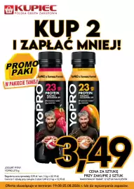 Kupiec gazetka tydzień 34 Strona 2: Jogurt pitny Danone YoPRO o smaku truskawka malina €3,49