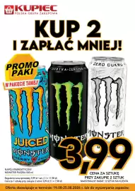 Kupiec gazetka tydzień 34 Strona 4: Napój energetyczny Monster Juiced €3,99