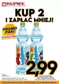 Kupiec gazetka tydzień 34 Strona 6: Woda smakowa Kubuś Waterrr o smaku jabłka €2,99